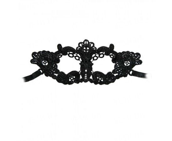 Товар распродан - Кружевная маска Леди черная - Карнавальные маски, фото 4