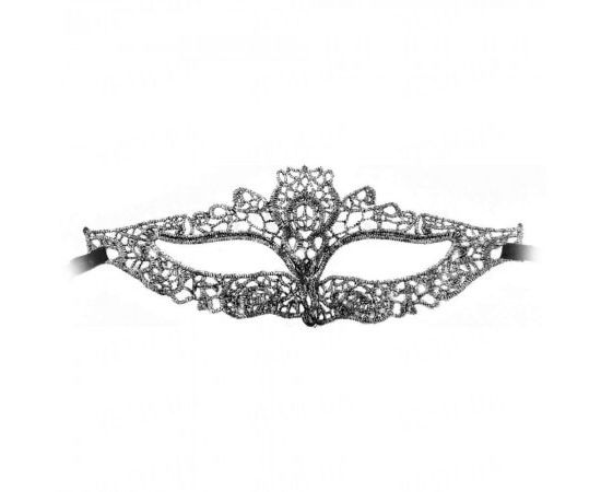 Товар распродан - Кружевная маска Леди серебро - Карнавальные маски, фото 2