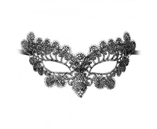 Товар распродан - Кружевная маска Леди серебро - Карнавальные маски, фото 4