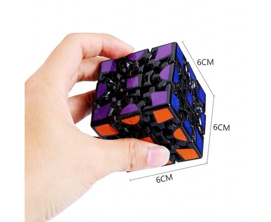 Товар распродан - Кубик Рубика 3х3х3 на шарнирах черный - Развивающие игрушки, фото 2