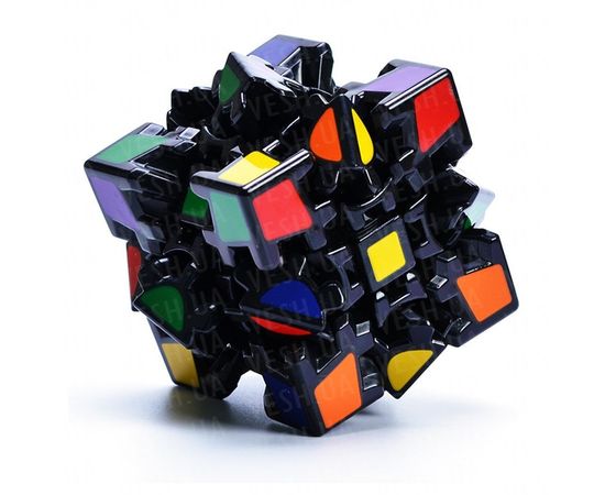 Товар распродан - Кубик Рубика 3х3х3 на шарнирах черный - Развивающие игрушки, фото 3