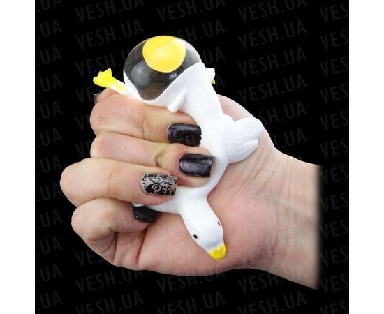 Товар распродан - Лизун с яйцом Гусь - Пластилин, фото 2