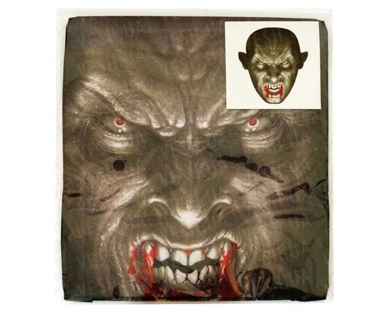 Товар распродан - Маска чулок Вампир темная - Карнавальные маски, фото 2