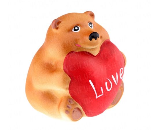 Товар распродан - Мишка с сердечком - фигурка - Настенные часы, фото 2
