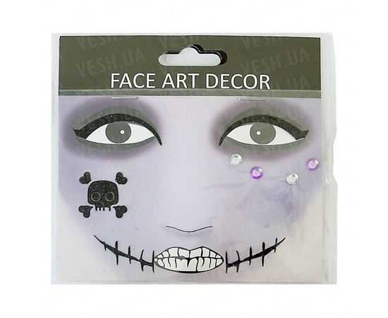 Товар распродан - Наклейки для лица Хэллоуин - Аксессуары для праздника, фото 3