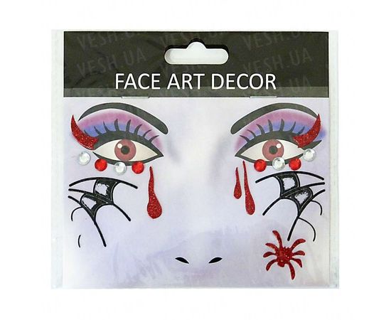 Товар распродан - Наклейки для лица Хэллоуин - Аксессуары для праздника, фото 4