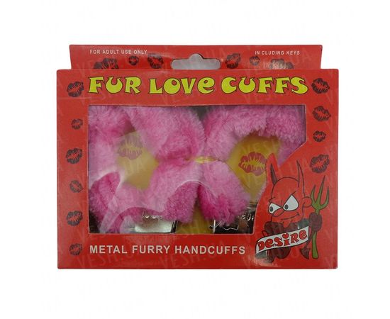 Товар распродан - Наручники меховые розовые - Эротические подарки, фото 2