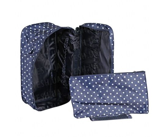 Товар распродан - Органайзер в дорогу Qianyecao Travel (Синий в горох) - Тумбы для хранения, фото 2