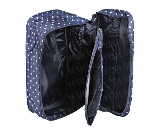 Товар распродан - Органайзер в дорогу Qianyecao Travel (Синий в горох) - Тумбы для хранения, фото 3