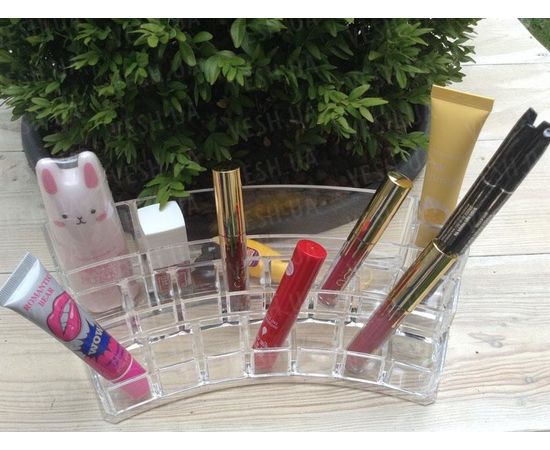 Товар распродан - Пластиковый органайзер для косметики закругленный (yh-1066) - Подставки и органайзеры для косметики, фото 2