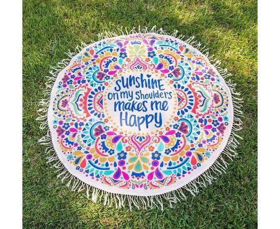 Товар распродан - Пляжный коврик Happy. - Пляжные коврики, фото 2