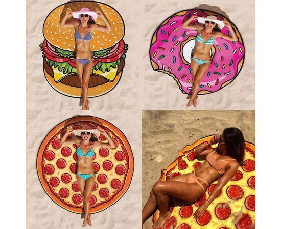 Товар распродан - Пляжный коврик Пончик. 143 см. - Пляжные коврики, фото 2