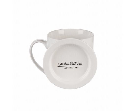 Товар распродан - Подарочный набор&quot;Слон на Велосипеде&quot; (2 чашки, крышки, ложки). (Уценка) - Чашки, фото 3