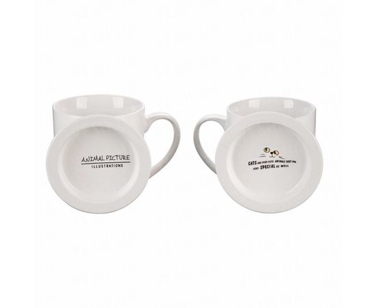 Товар распродан - Подарочный набор &quot;Солнце-Кот&quot; (2 чашки, крышки, ложки). (Уценка) - Чашки, фото 3