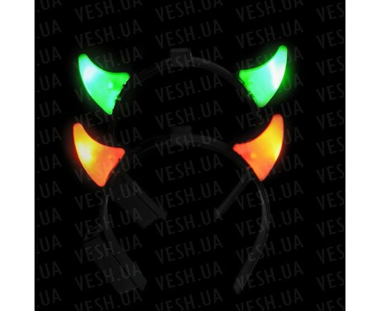 Товар распродан - Рога маленькие светящиеся - Карнавальные аксессуары, фото 2 Товар распродан - Рога маленькие светящиеся - Карнавальные аксессуары, фото 2