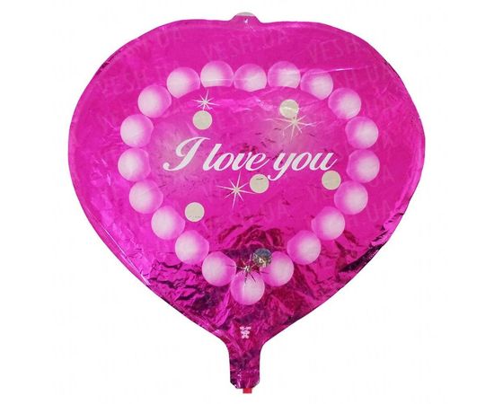 Товар распродан - Шарик (45см) Сердечко голубое - Шары воздушные, фото 5
