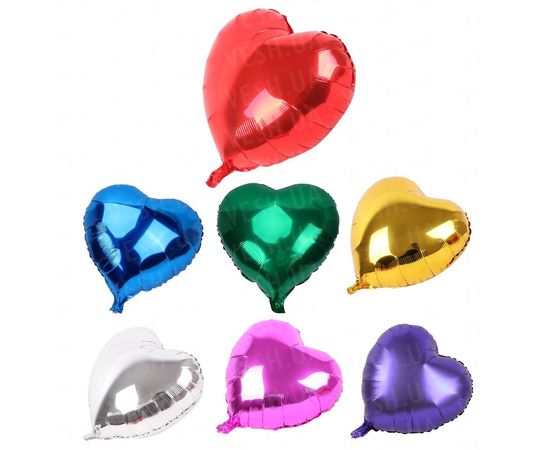 Товар распродан - Шарик (45см) Сердечко золотое - Шары воздушные, фото 4