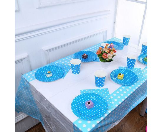 Товар распродан - Скатерть Горошек (синий) - Скатерти, фото 2