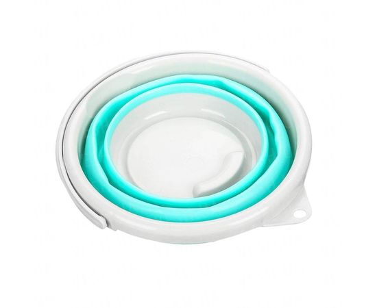 Товар распродан - Ведро складное голубое, круглое 5 литров. - Ведра, фото 2