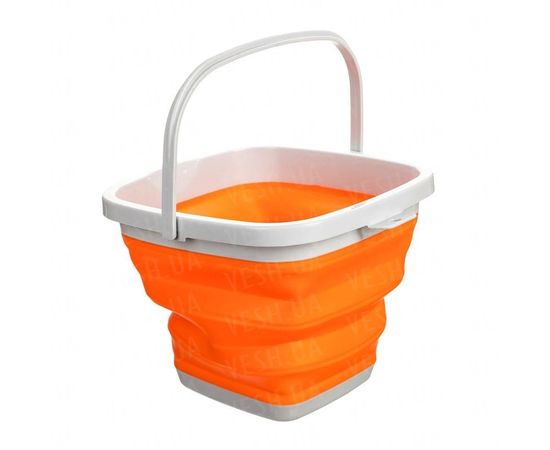 Товар распродан - Ведро складное оранжевое, квадратное 5 литров. - Ведра, фото 2