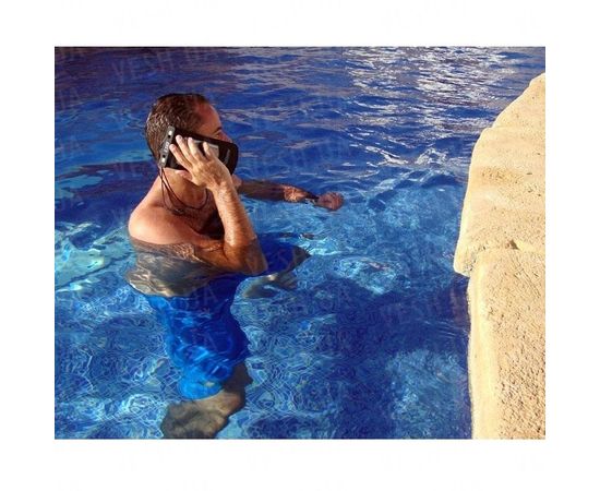 Товар распродан - Водонепроницаемый чехол 18*10см без ремня на руку. Голубой - Чехлы для телефонов, фото 2