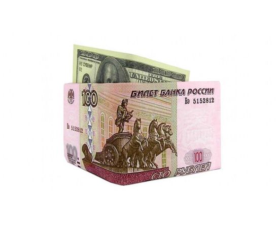 Товар распродан - Бумажник пачка рублей - Кошелкьи портмоне, фото 2