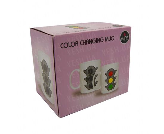 Товар распродан - Чашка хамелеон Светофор белая - Чашки, фото 2