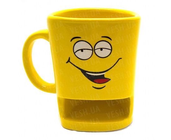 Товар распродан - Чашка с отделением для печенья смайл - Чашки, фото 2