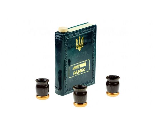 Товар распродан - Коньячный набор Книга Кодекс4 предмета,2 вида, производство Украина, 502873459 - Бутылки фляги бутыли, фото 2