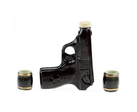 Товар распродан - Коньячный набор Пистолет Макарова, 3 предмета, производство Украина, 502873269 - Бутылки фляги бутыли, фото 2