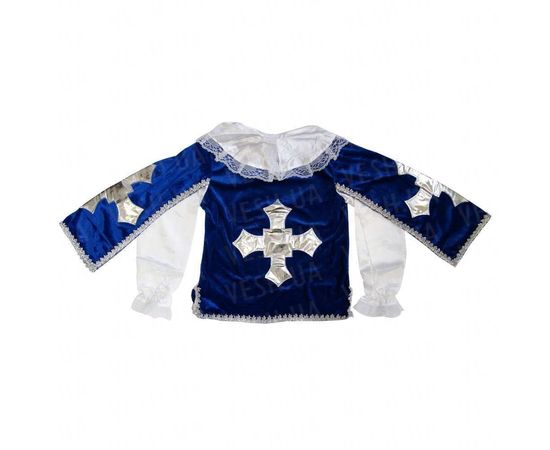 Товар распродан - Маскарадный костюм Мушкетер синий размер L - Карнавальные костюмы детские, фото 3