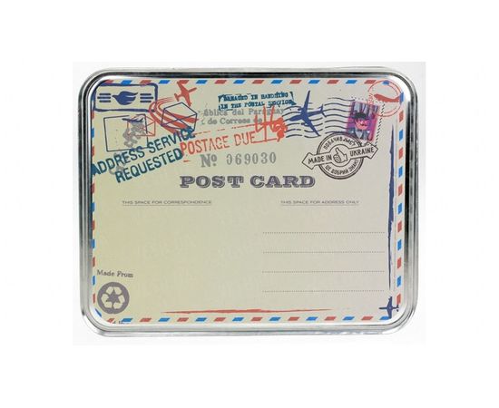 Товар распродан - Металл открытка табличка Happy Birthday синяя - Открытки и подарочные конверты, фото 2