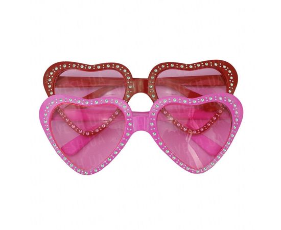 Товар распродан - Очки Сердце со стразами - Карнавальные аксессуары, фото 2