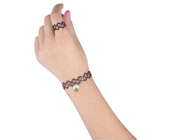 Товар распродан - Тату чокер с жемчугом колье, браслет, кольцо - Кулоны, фото 2