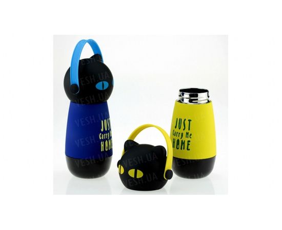 Товар распродан - Термос Кот в наушниках, 4 цвета - Термосы, фото 2