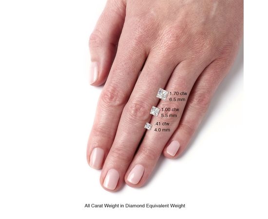 Муассанит Charles &amp; Colvard Forever One 0.60CTW огранка Square Белый GHI, фото 2