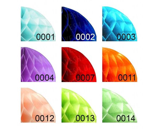 Товар распродан - Бумажный шар соты 20 см фиалковый 0004 - Новогодние игрушки и украшения, фото 3