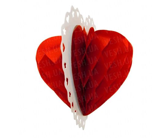 Товар распродан - Декор 3D Сердце 27 см - Аксессуары для праздника, фото 2 Товар распродан - Декор 3D Сердце 27 см - Аксессуары для праздника, фото 2