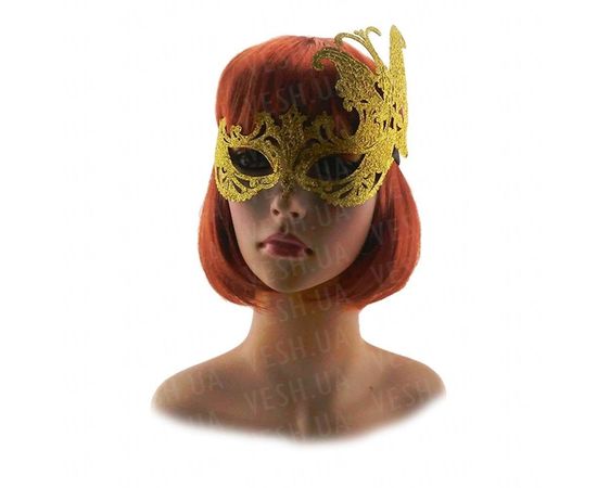 Товар распродан - Венецианская маска Баттерфлай золото - Карнавальные маски, фото 2