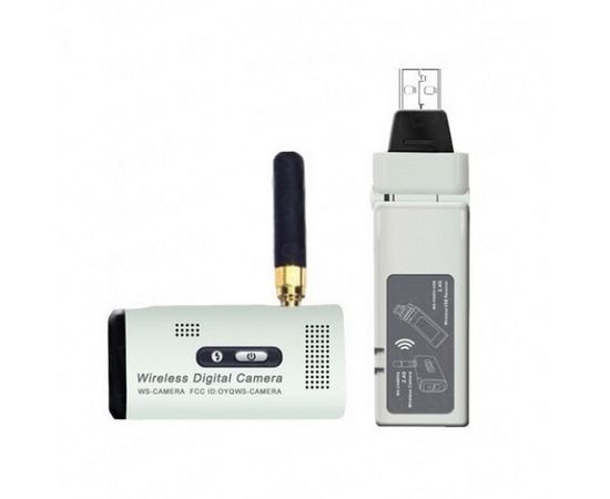 Цифровой беспроводный комплект видеонаблюдения мини камера с USB приёмником для ноутбука, записью 640х480 и дальностью передачи до 250 метров (модель WS-CAM), фото 3