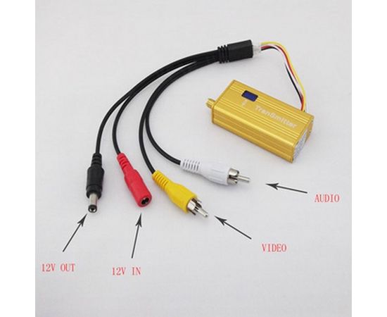 8-ми канальный 1.2 Ghz комплект беспроводной передачи видеосигнала со звуком, мощностью 700 mW, дальностью передачи до 700 метров (модель FOX-700A), фото 2