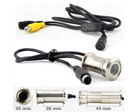 Бюджетный дверной глазок - камера 380 TVL, 0.5 LUX, угол обзора 92 градуса (модель Е-30), фото 2