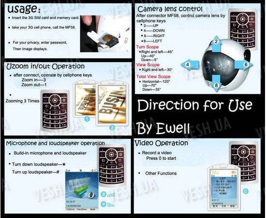 3G мобильная камера ZTE MF58, фото 3