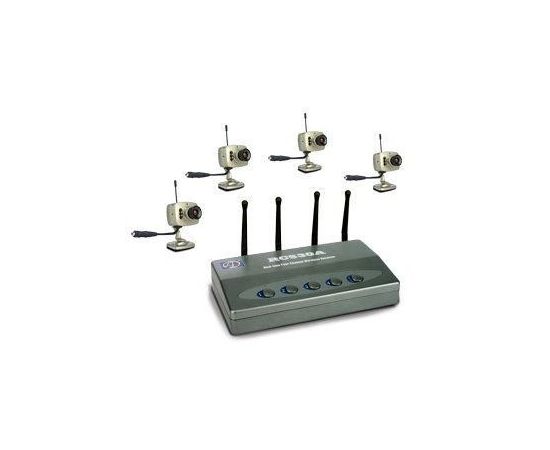 4-х камерная охранная система беспроводного видеонаблюдения на 2.4 Ghz (модель RC530A), фото 2 4-х камерная охранная система беспроводного видеонаблюдения на 2.4 Ghz (модель RC530A), фото 2