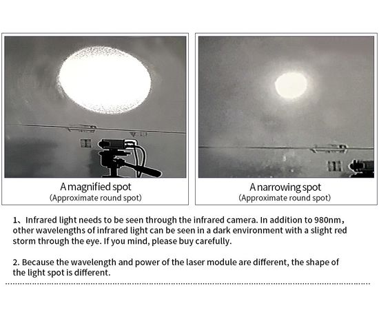 Лазерный модуль ифракрасный 980нм с фокусировкой (точка) 100мВт, фото 2 Лазерный модуль ифракрасный 980нм с фокусировкой (точка) 100мВт, фото 2