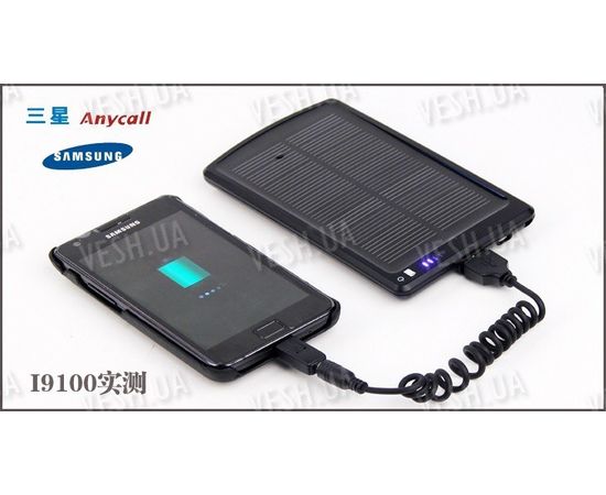 Солнечная батарея аккумулятор 3000мАч для телефонов, iPod, iPhone 3G, 3GS, 4G, iPad 1-2-3, USB, фото 2 Солнечная батарея аккумулятор 3000мАч для телефонов, iPod, iPhone 3G, 3GS, 4G, iPad 1-2-3, USB, фото 2