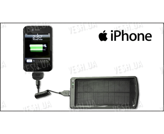 Солнечная батарея аккумулятор 3000мАч для телефонов, iPod, iPhone 3G, 3GS, 4G, iPad 1-2-3, USB, фото 7 Солнечная батарея аккумулятор 3000мАч для телефонов, iPod, iPhone 3G, 3GS, 4G, iPad 1-2-3, USB, фото 7