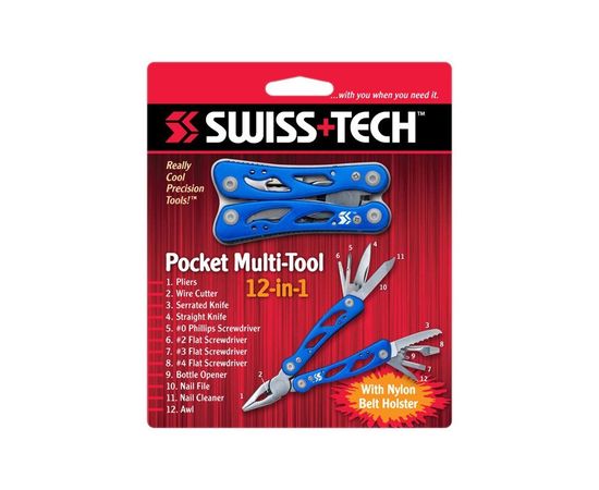 Swiss+Tech Pocket Multi-Tool 12 in 1 blue, фото 2