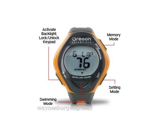 Наручные часы-компьютер для плавания Oregon Scientific(модель SW202), фото 4
