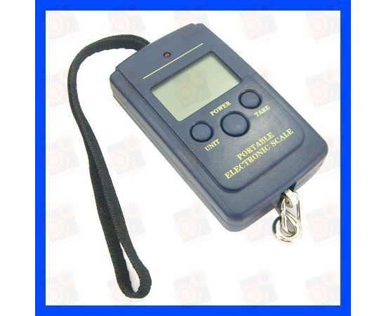 Портативные электронные цифровые подвесные весы с дискретой 20 грамм и макс. весом 40 кг, фото 2